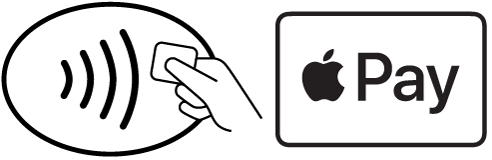 Contactless and Apple Pay symbols